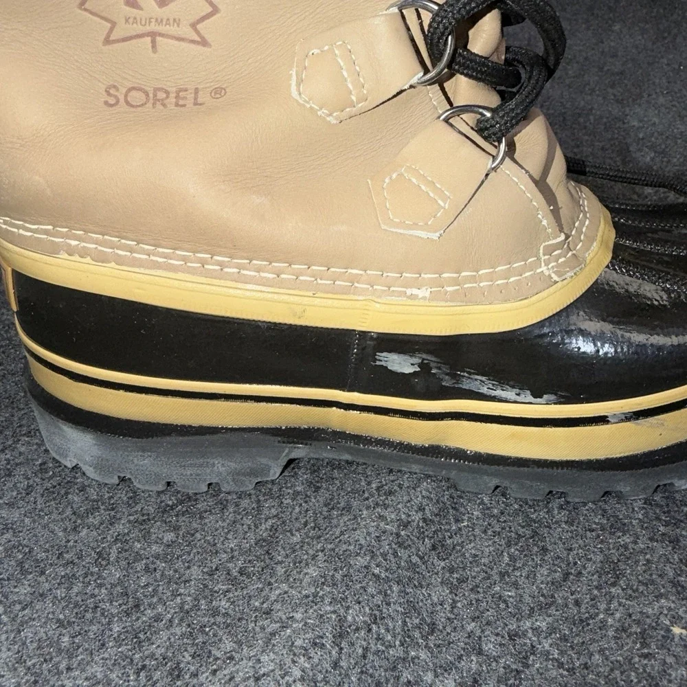 Vintage‎ Sorel Kaufman Caribou Snow Boots Women's Size 8 Made in Canada.
